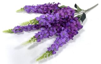 Ветка дельфиниума для венка (1010237) 58 см, 5 веток (уп./20 шт) МИКС