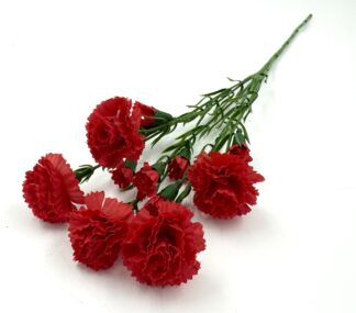 Ветка кустовой гвоздики для венка (1010237) 57 см, (уп./10шт) МИКС